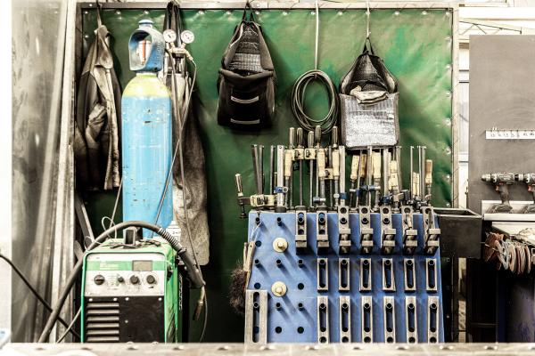 Handwerk Metallbauer Werkzeug Arbeitsplatz Handwerk Metallbauer Werkzeug Arbeitsplatz